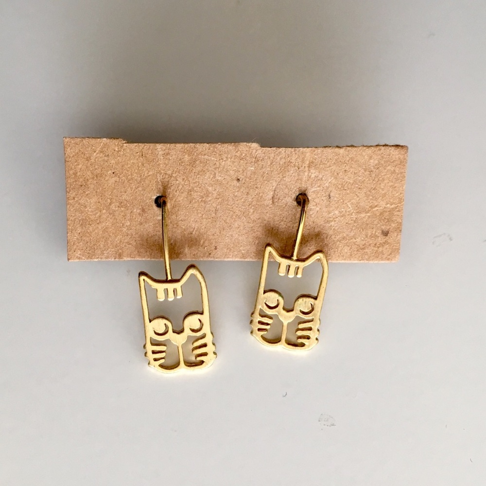 NWOT Cat earrings 🐱